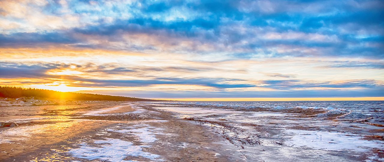 Jurmala Latvia Beach in Winter by Jon Shore
