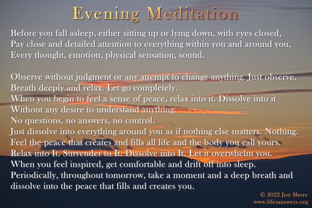 Evening Meditation